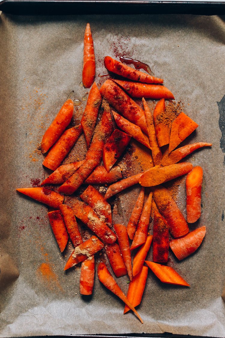 Image of Wash and peel carrots, and cut diagonally in 1 -...