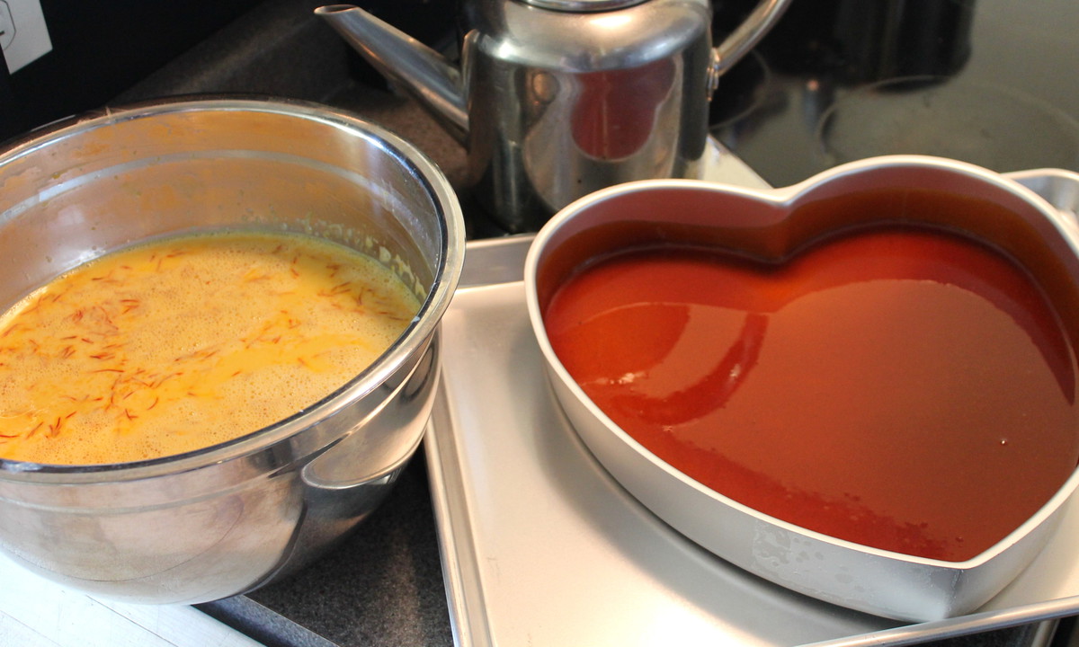 Saffron Flan Napolitano