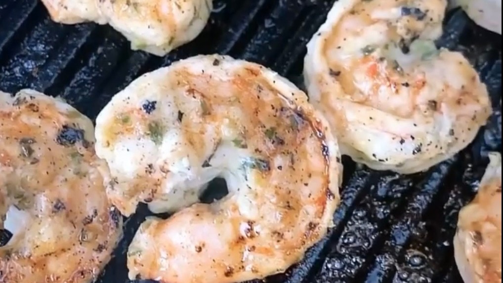 Image of Grilled Shrimp with an Herby, Lemony Jalapeño Marinade