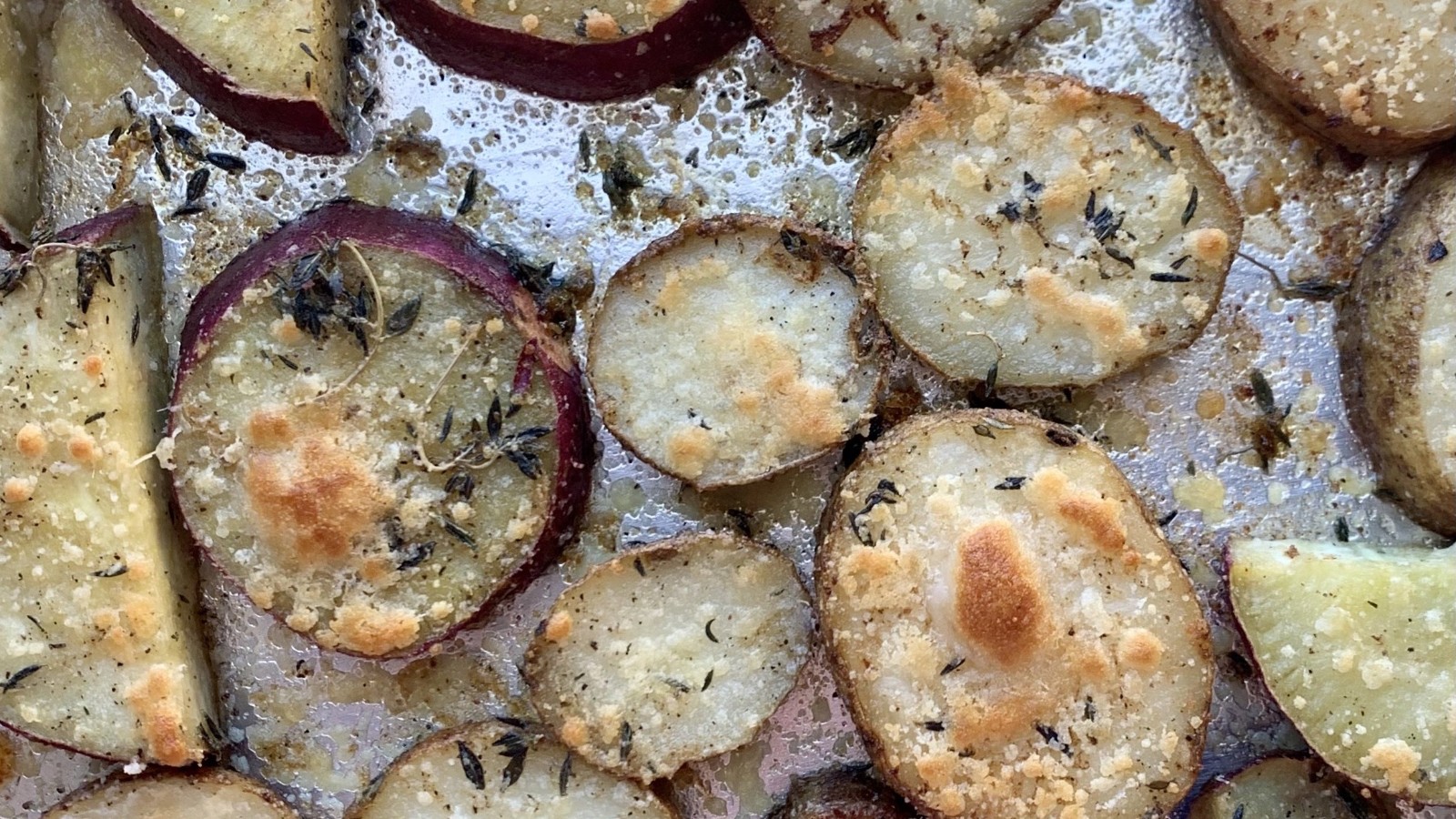 Image of Crispy Herby Parmesan Sweet Potatoes
