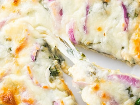 Low Carb White Pizza Stacey Hawkins