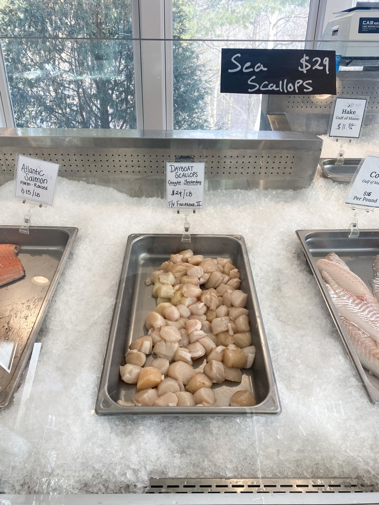 Image of Lay out the scallops on a paper towel and pat them dry. It is important to get them dry to get a proper sear. 