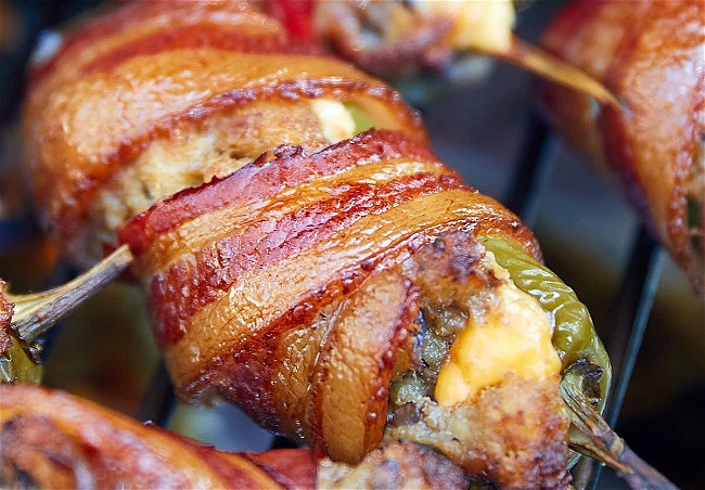 Image of Bacon Wrapped Jalapeno Poppers