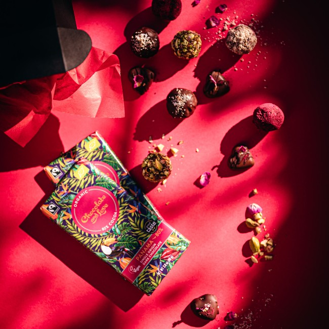 Image of Vegan Valentine's Dark Chocolate Bonbons
