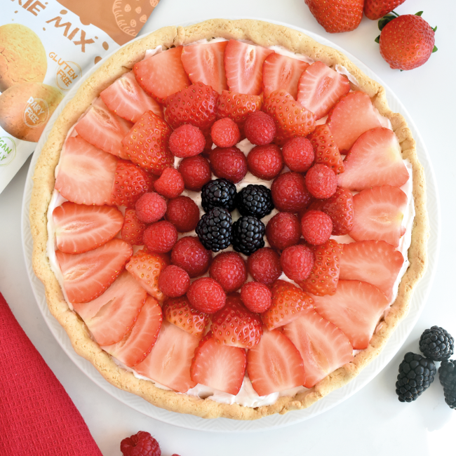 Image of Tarte Vegan de Frutos Vermelhos🍓, sem ovo, sem glúten, sem leite