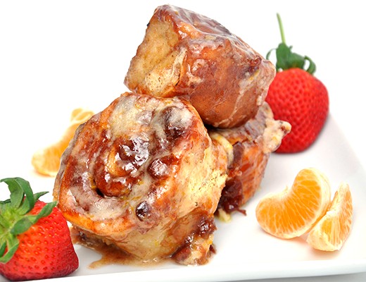 Image of Strawberry and Pixie Tangerine Cinnamon Rolls