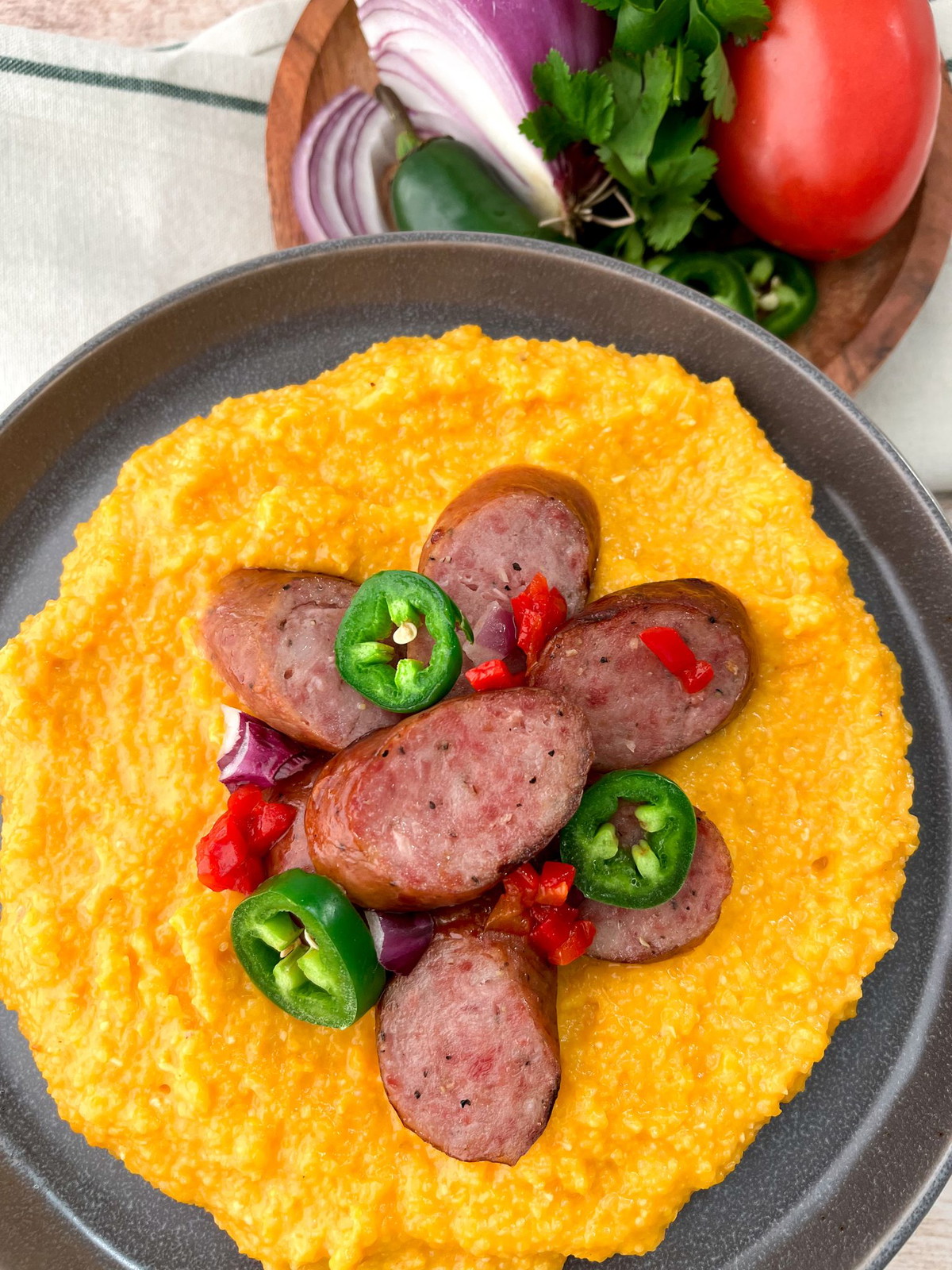 Baked Jalapeno Cheddar Corn Grits