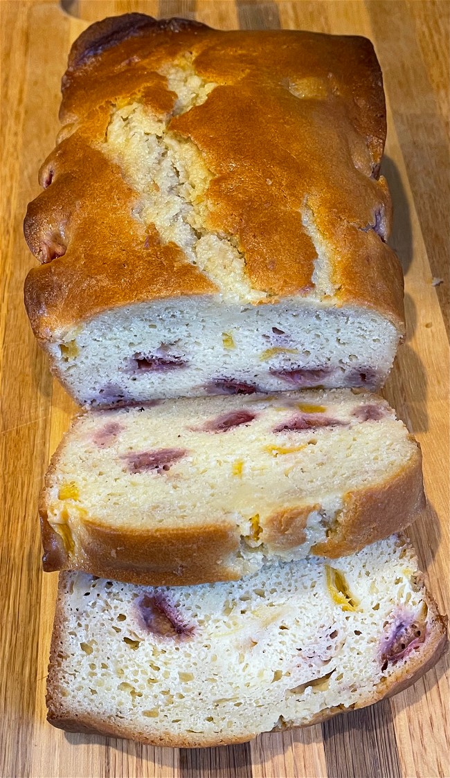 Image of Fresh Strawberry-Peach Bread