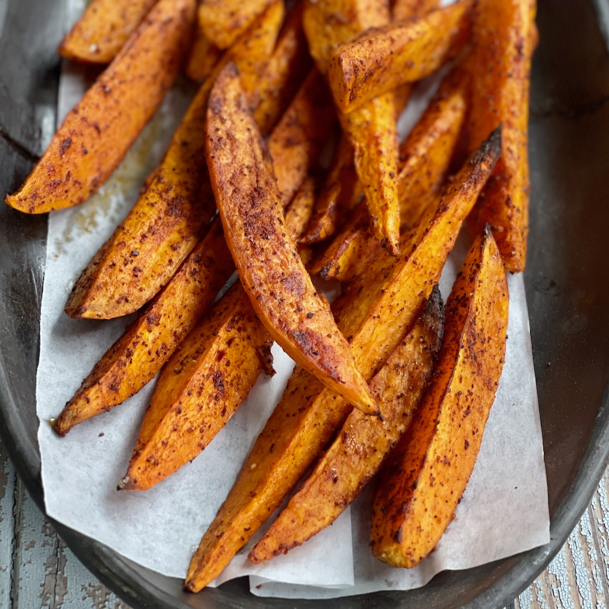 Sweet Smokey Roasted Sweet Potatoes