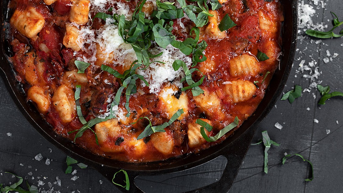 Image of De Minico's Gnocchi with Italian Sausage and Peppers