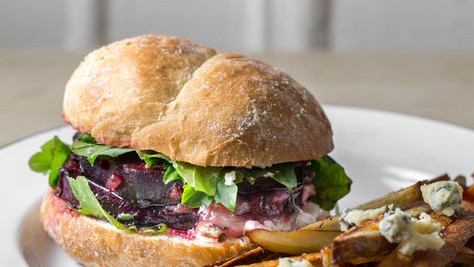 Image of Beet Steak Burgers with Goat Cheese Recipe