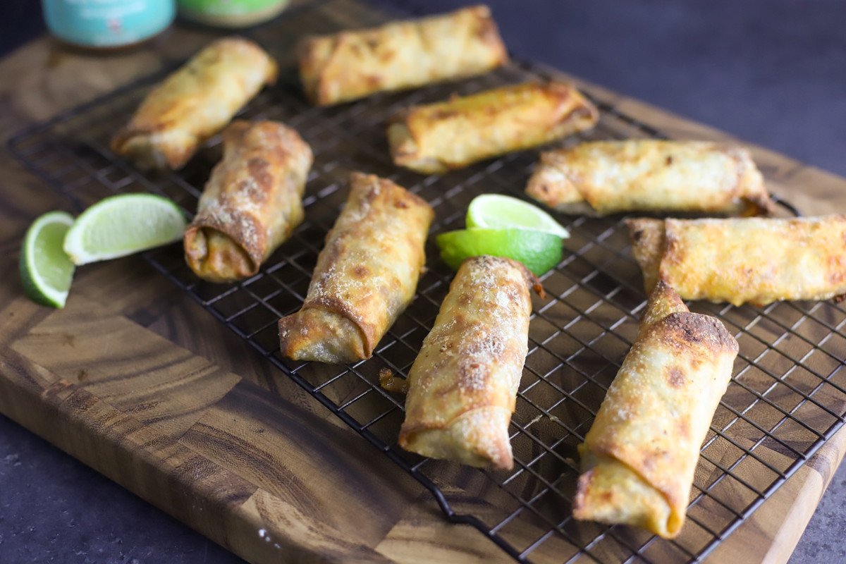 Taco Egg Rolls with Hatch Chili Ranch