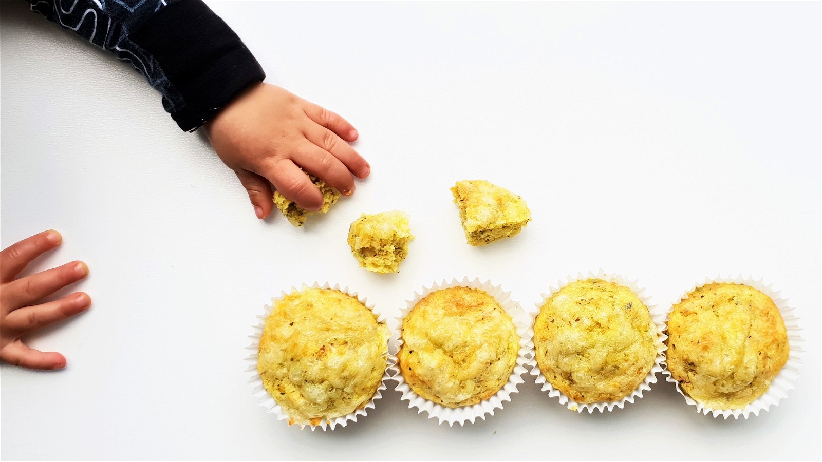 Image of No Added Sugar Cheesy Zucchini Muffins