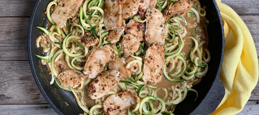 Thai Chicken & Zoodles in Peanut Sauce