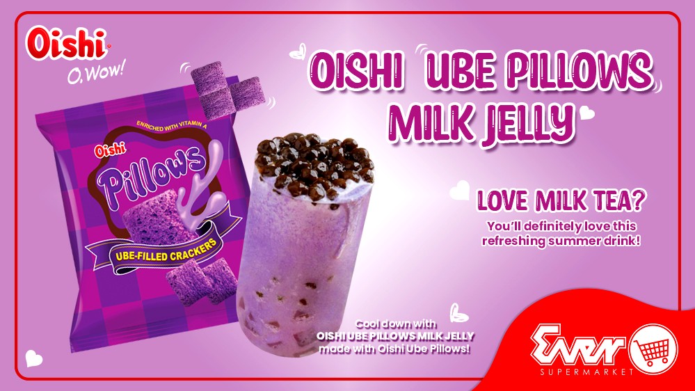 Image of OISHI UBE PILLOWS MILK JELLY