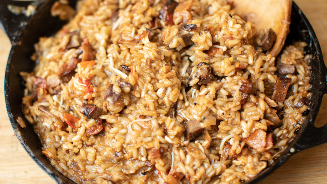 Image of Risotto au cœur de bison et homard