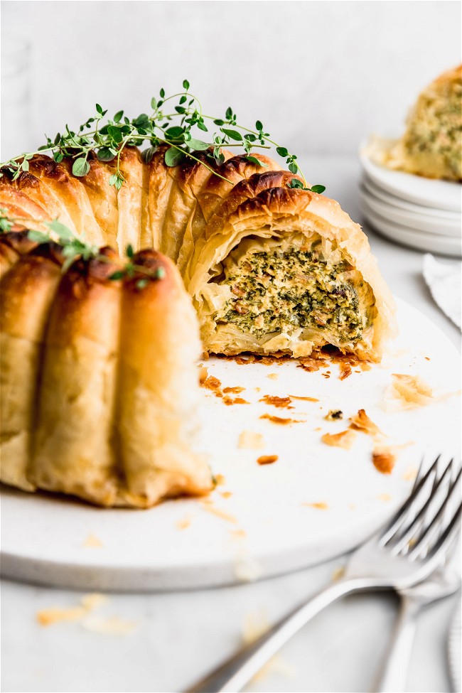 Image of Pascualina o Pastel de Espinaca con Ricotta y Tocino