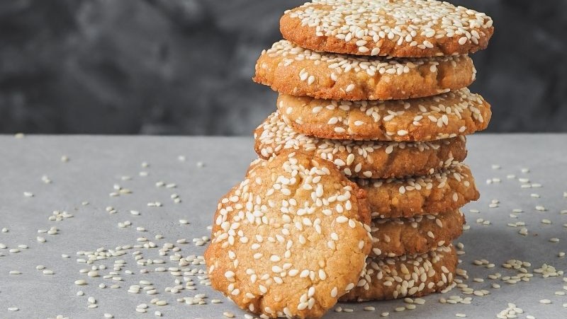 Image of Tahini Shortbread Cookies