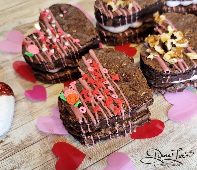 Image of Brownies with Easy Strawberry Bavarian Cream 