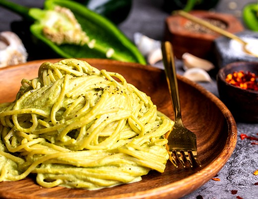 Image of Poblano Pasilla Pepper Pasta