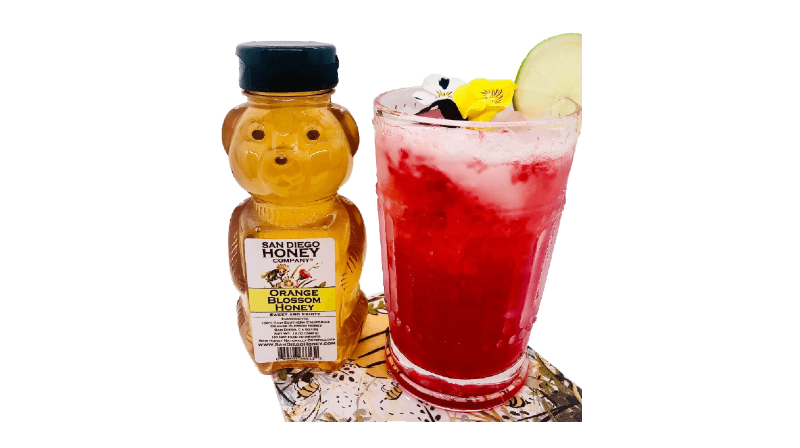 Raspberry Honey Cocktail