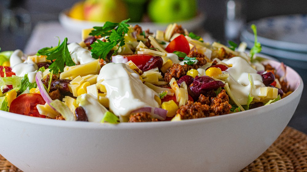 Image of Grass Fed Beef Taco Bowl
