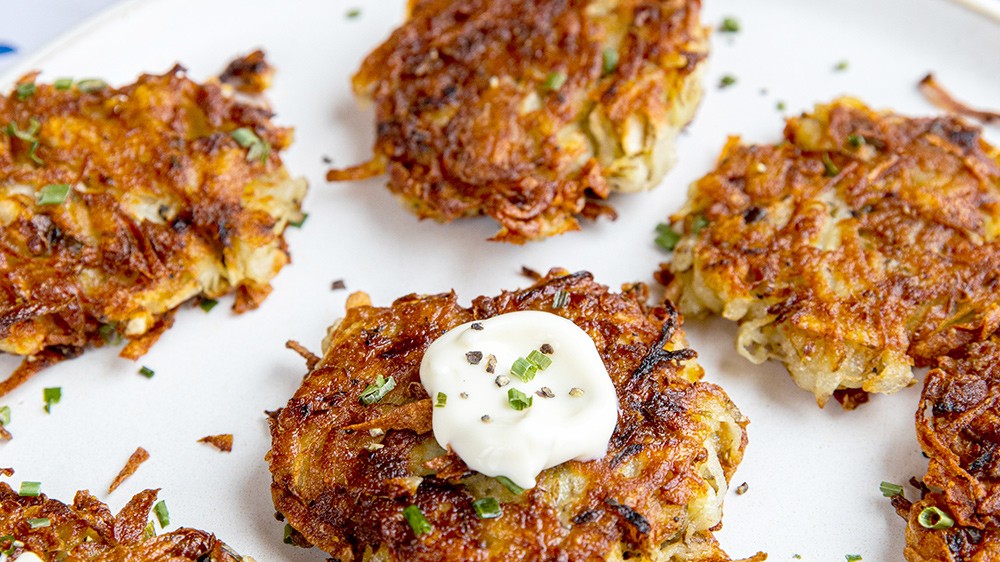 Image of Crispy Potato Latkes with Chives