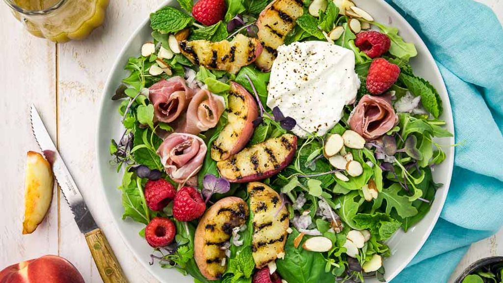 Peach & Mozzarella Salad