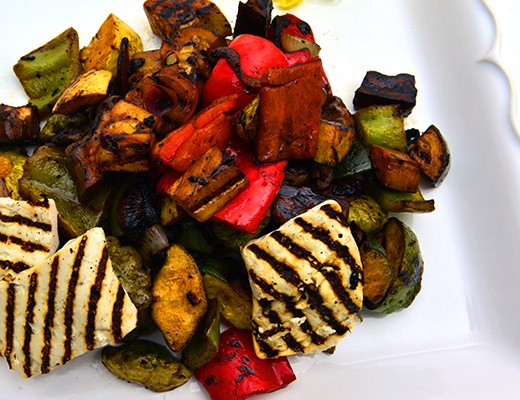 Image of Grilled Organic Vegetable and Tofu Platter
