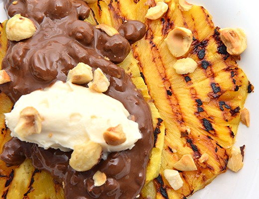 Image of Grilled Pineapple with Nutella