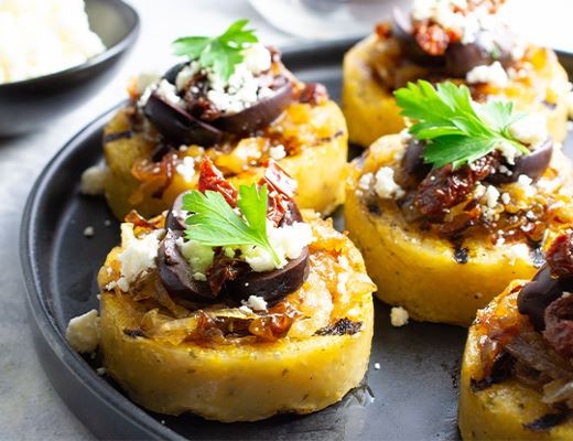 Image of Grilled Polenta Toasts