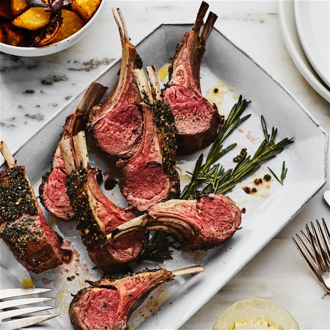 Image of Rack of Lamb with Harissa Crust Recipe