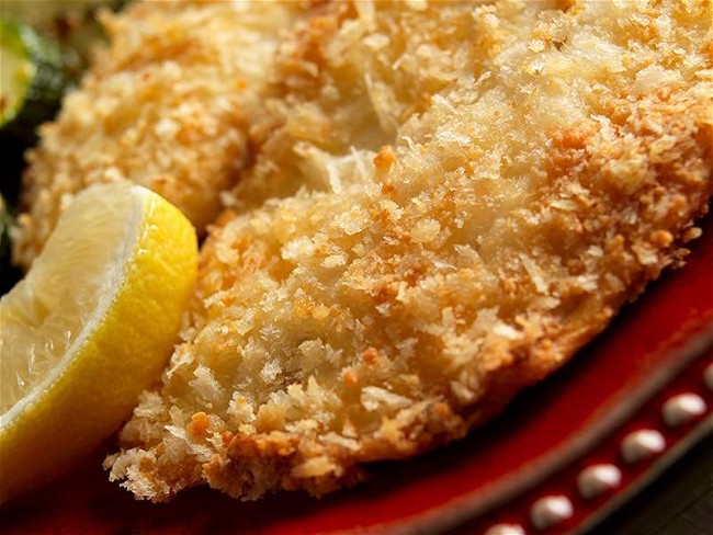 Image of Baked Panko Parmesan Tilapia Fillet Recipe