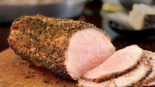 Image of Boneless Pork Loin Roast with Herbed Pepper Rub