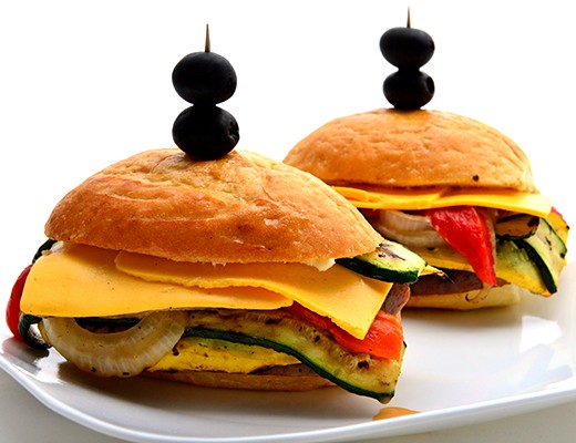 Image of Grilled Sausage and Veggie Sandwich