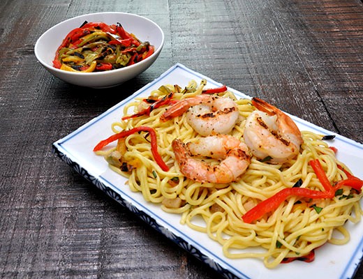 Image of Grilled Shrimp & Yakisoba Noodle Salad