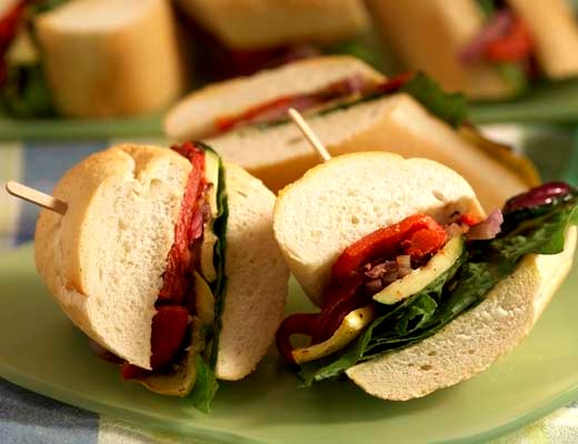 Image of Grilled Vegetable Sandwiches
