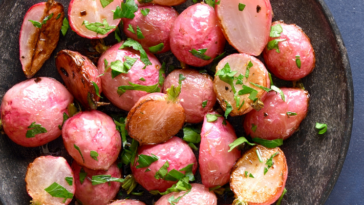 Image of Lemon Dill Roasted Radishes