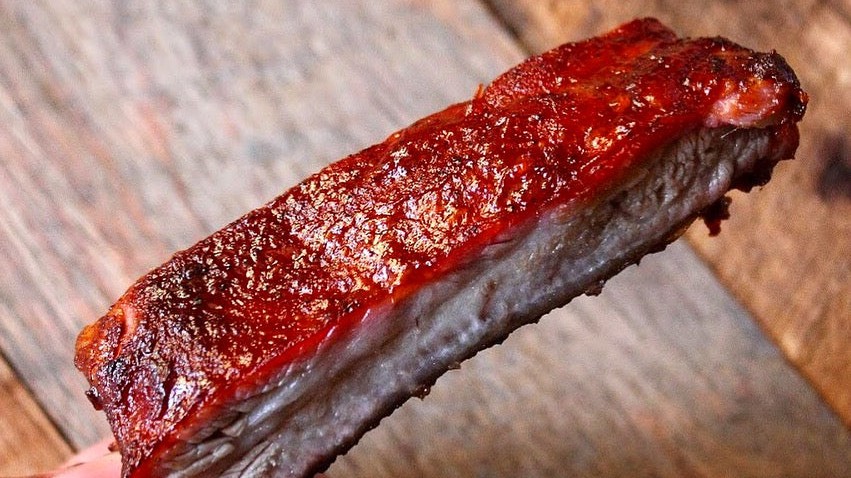Image of Pork ribs... chipotle chilli rubbed and glazed