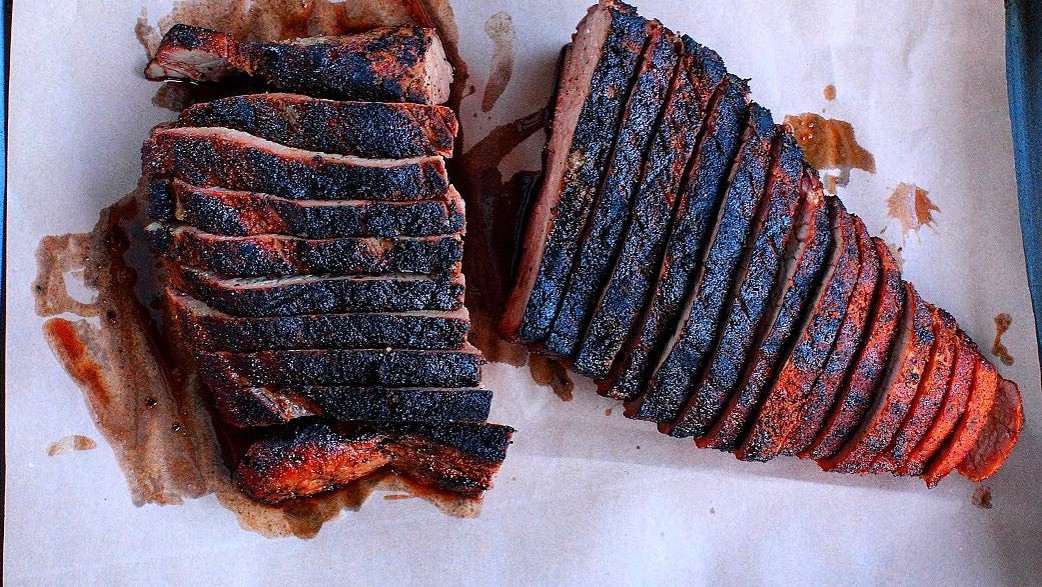 Image of Tri-Tip steak seasoned with SmokeyQ BBQ Dry Rub