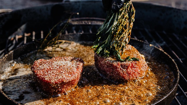 Image of Parsley Butter Mopped Filet Mignon