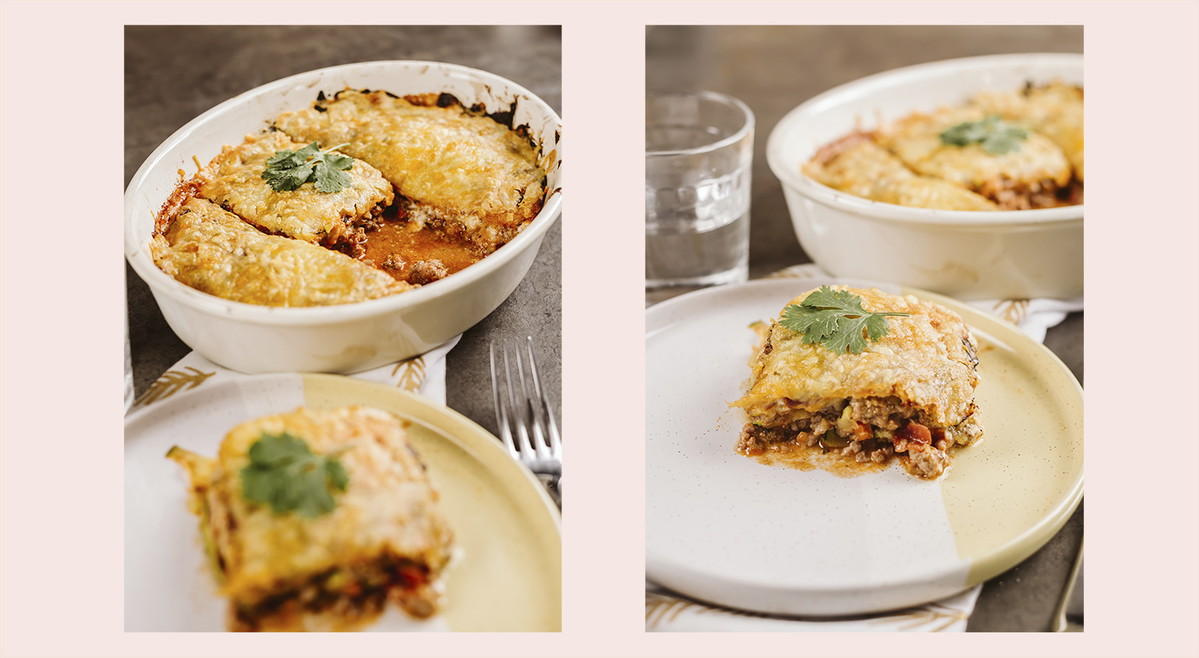 Receta de bechamel y lasaña keto con calabacín