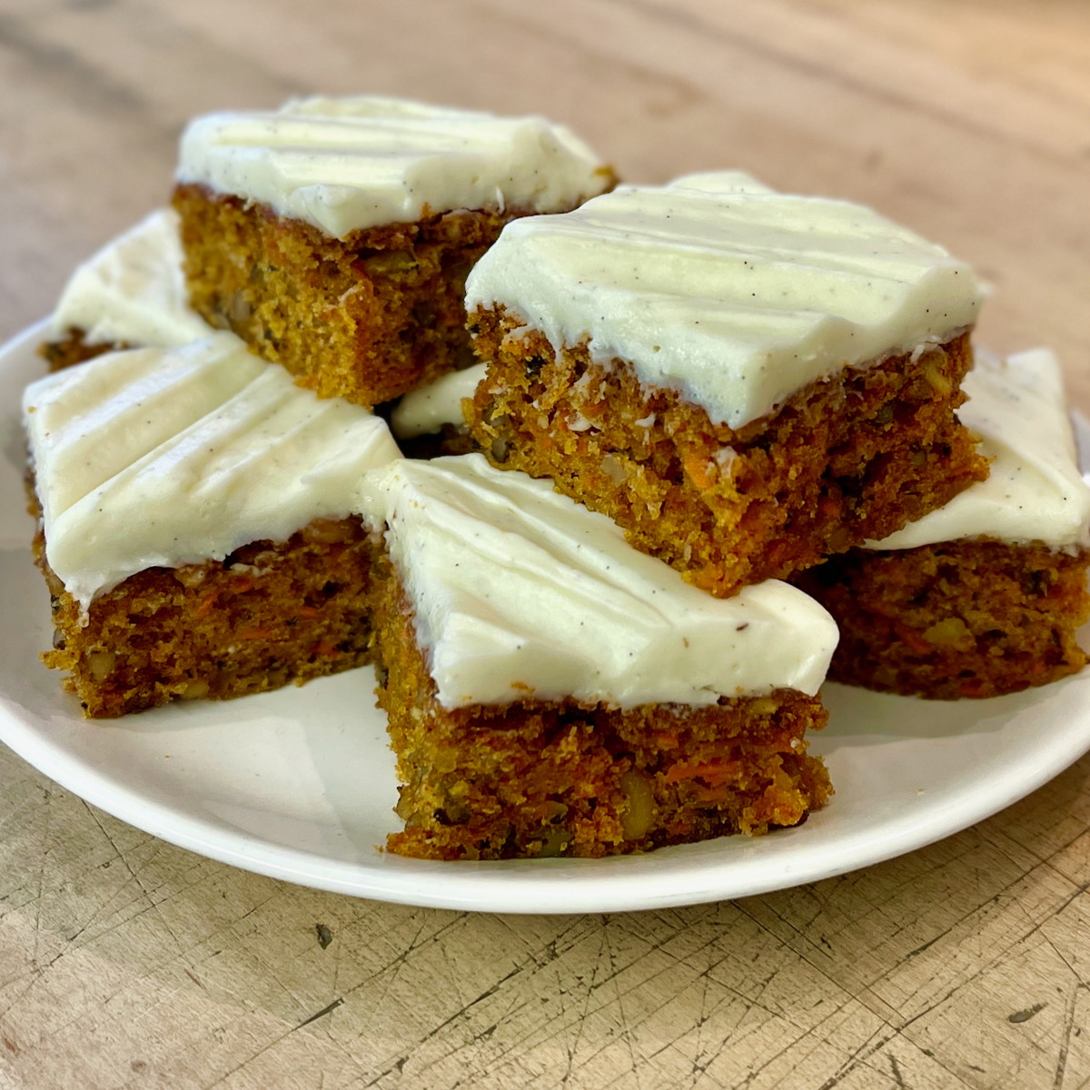 Carrot Snacking Cake with Cream Cheese Frosting
