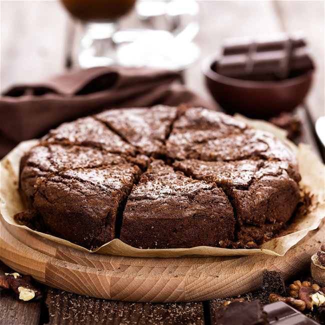 Image of Pastel de Brownie Saludable con Harina de Coco