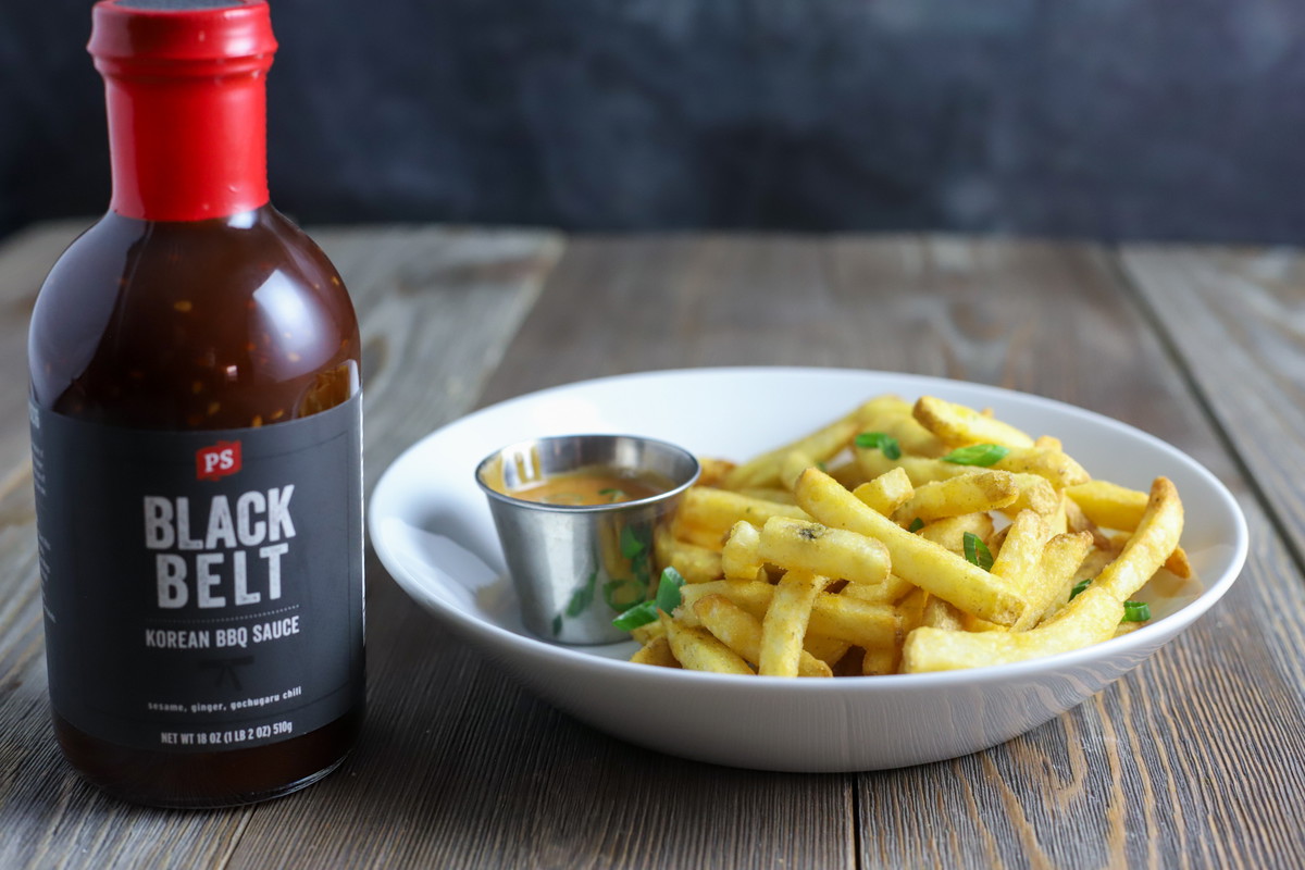 Ramen Dusted Fries with Korean BBQ Mayo