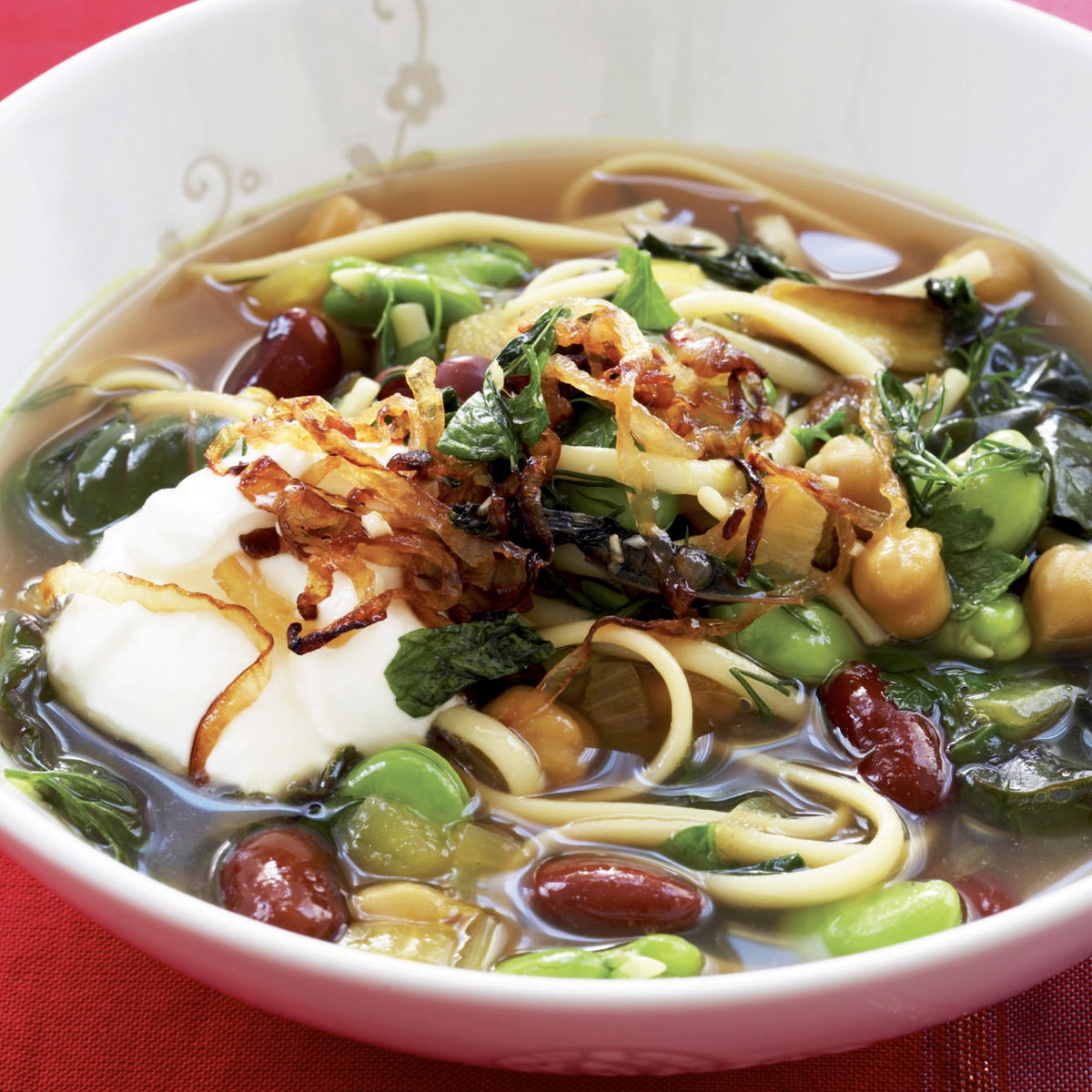 Bean, Herb, & Noodle Soup (Ash-e Reshteh)
