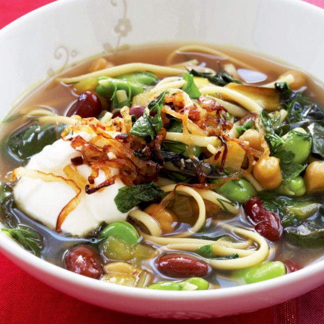Image of Bean, Herb, & Noodle Soup (Ash-e Reshteh)