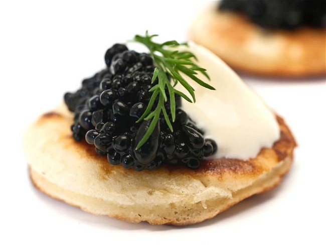 Image of Blinis with Black Caviar Recipe