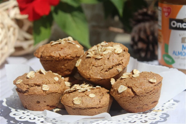 Image of High Protein Maple Almond Muffins