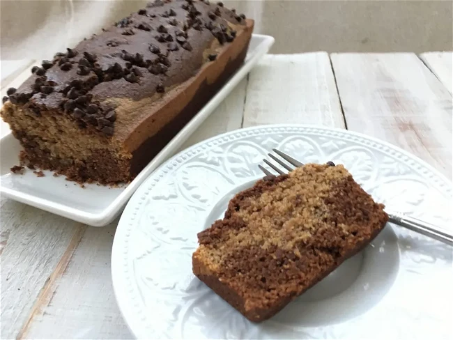 Image of Chocolate Almond Butter Marble Cake